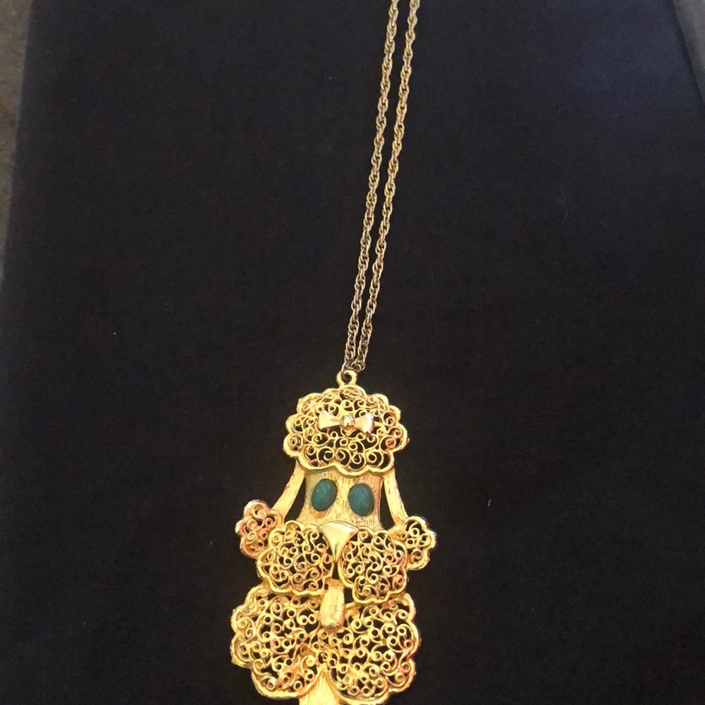 Vintage Poodle Necklace